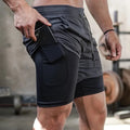 SHORTS MASCULINO 2 EM 1 SECAGEM RÁPIDA - ALLWAYSFIT