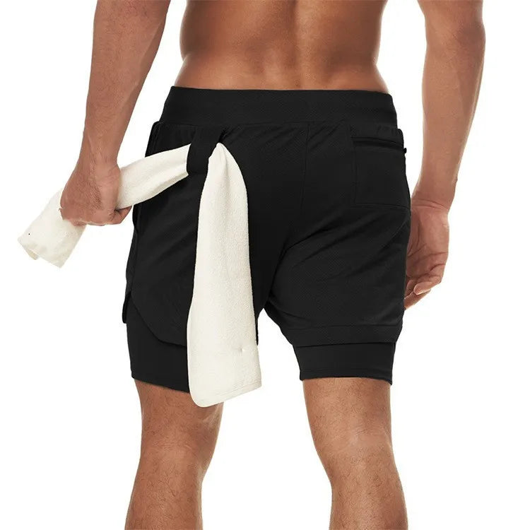 SHORTS MASCULINO 2 EM 1 SECAGEM RÁPIDA - ALLWAYSFIT